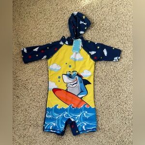 Toddler Swimsuit with Hat